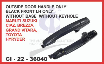 O.H.CIAZ,BREZZA,VITARA N/M,HYRYDER W/O BASE W/O HOLE BLK FRONT LEFT