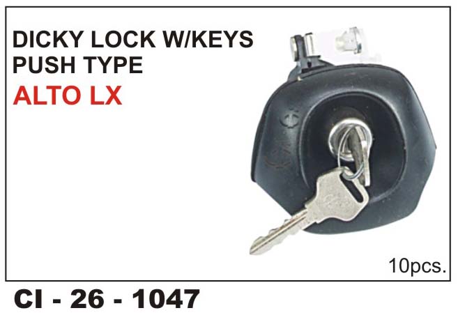 DICKY LOCK W/KEY ALTO LX (PUSH TYPE)