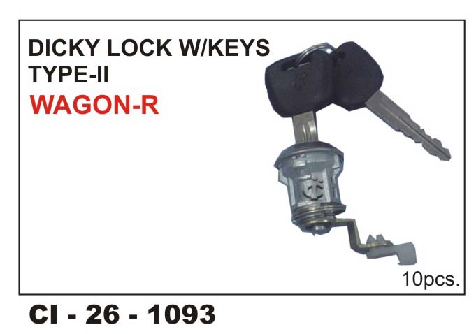 DICKEY LOCK W/KEYS WAGONR-T 11