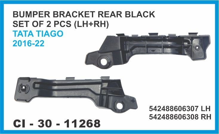 RR.BUMPER BRACKET TIAGO 2016-22 BLACK