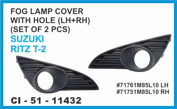 FOG LAMP COVER RITZ T-2 W/HOLE