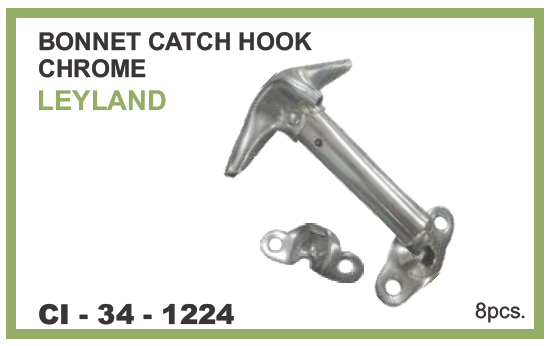 BONNET CATCH LEYLAND. CHROME