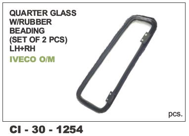 Q.GLASS FRAME W/RUBBER BEADING IVECO CARGO O/M L/R