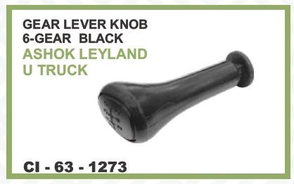 GEAR LEVER KNOB U TRUCK 6 GEAR BLACK