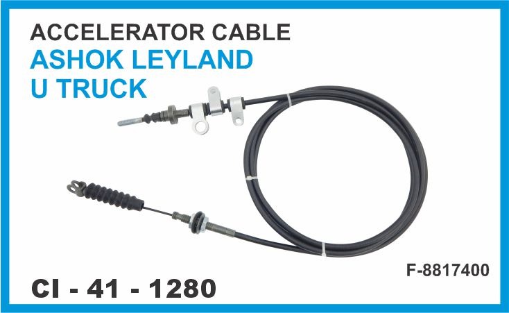 ACCELERATOR CABLE ASHOK LEYLAND U TRUCK O.E. NO.  F-8817400