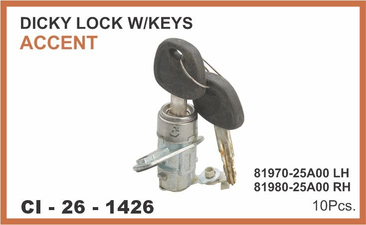 DICKY LOCK W/K ACCENT