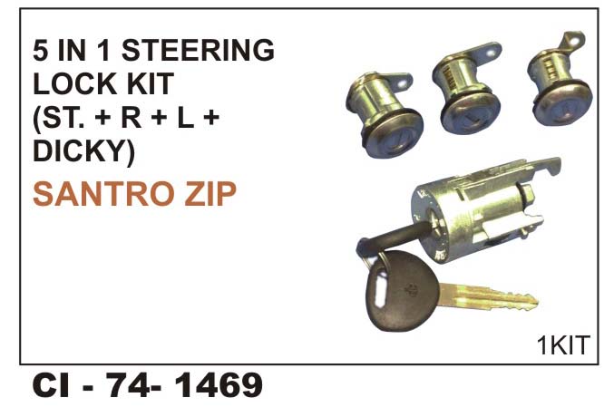 4in1 Steering Lock Kit Santro Zip