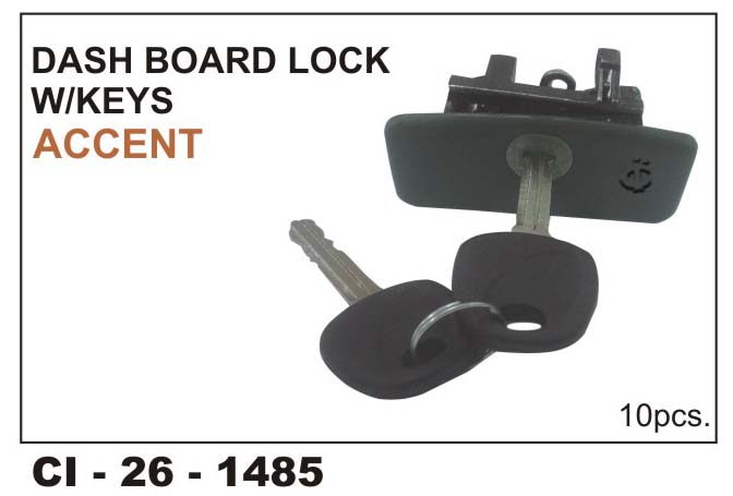 DASH BOARD LOCK W/KEY ACCENT