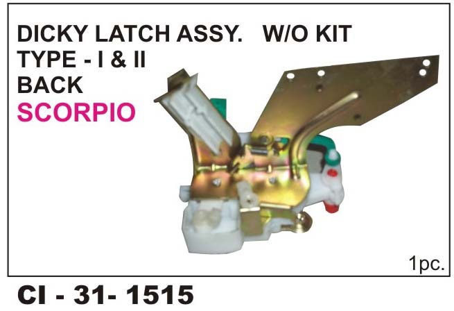 DICKY LOCK ASSY SCORPIO T-1,T-2