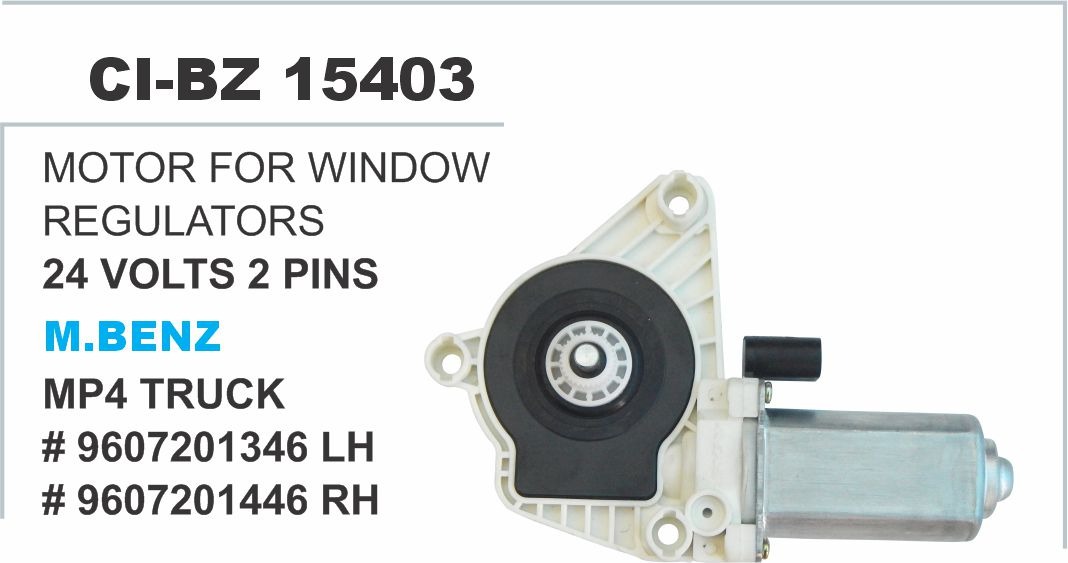 MOTOR FOR WINDOW REGULATORS (24 VOLTS 2PINS) M.BENZ MP4 ACTROS TRUCK