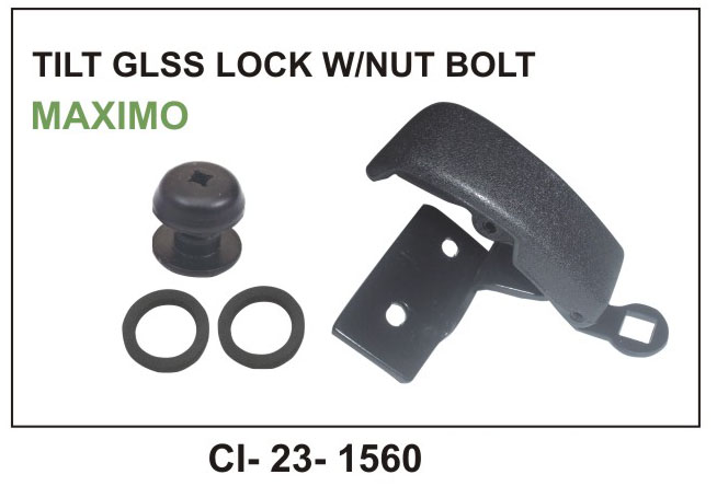 TILT GLASS LOCK W/FITTING MAXIMO(L)