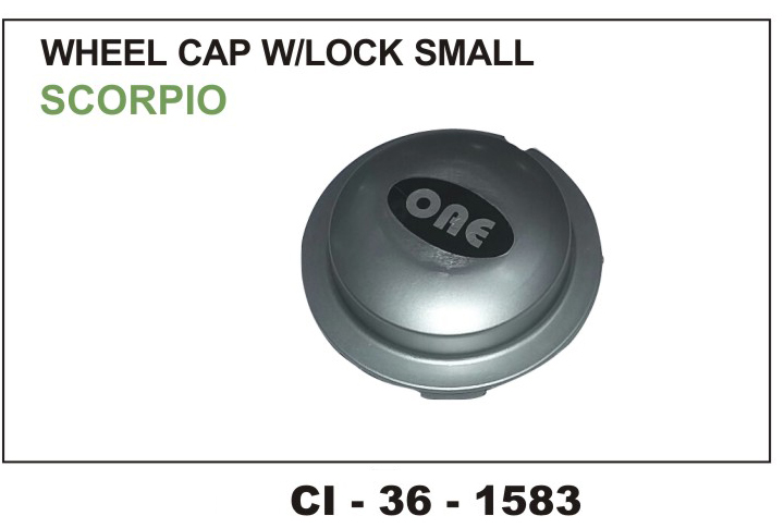 WHEEL CAP W/LOCK SMALL SCORPIO (SET OF 4 PCS)