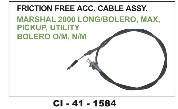 ACCELATOR CABLE ASSY. MARSHAL 2000 LONG MEX.PICKUP