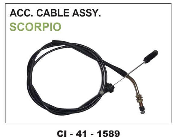 ACCELATOR CABLE ASSY. SCORPIO