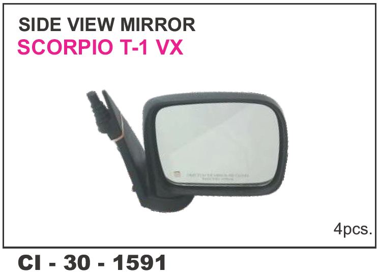 SIDE VIEW MIRROR SCORPIO T-1 VX LH