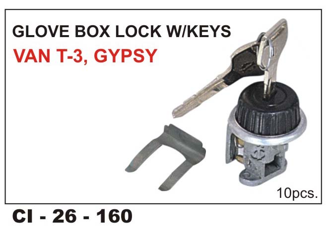 D.B.LOCK W/KEY GYPSY,VAN T3, CARRY