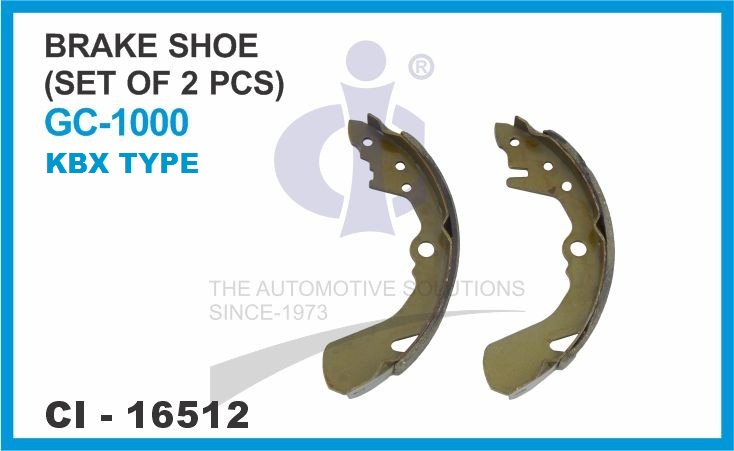 BRAKE SHOE GC 1000 REAR