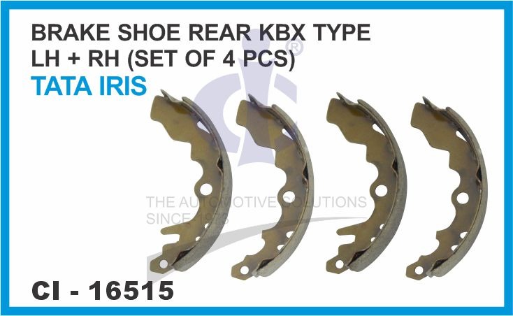 BRAKE SHOE REAR KBX TYPE IRIS REAR 4 PCS