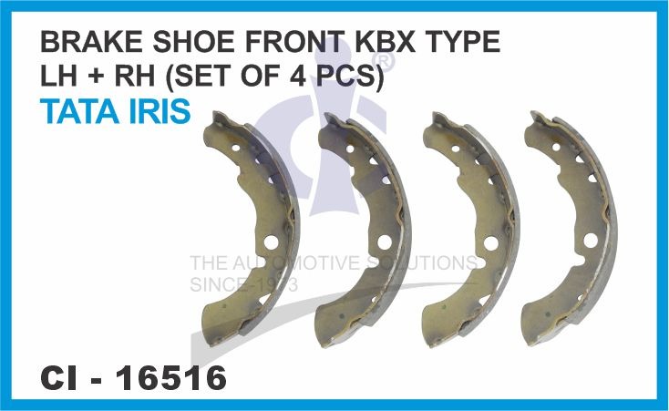 BRAKE SHOE TATA IRIS (KBX TYPE) FRONT 4 PCS
