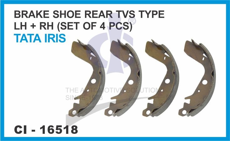 BRAKE SHOE TATA IRIS (TVS TYPE) REAR (4 PCS)