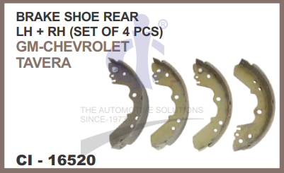 BRAKE SHOE TAVERA REAR 4 PCS