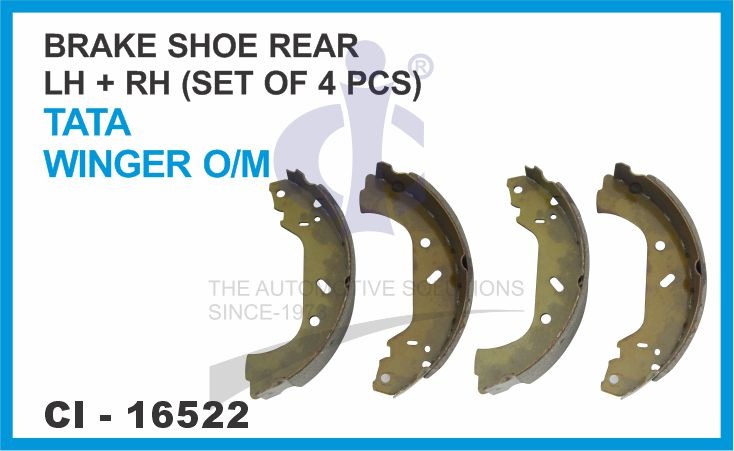 BRAKE SHOE WINGER O/M REAR 4 PCS
