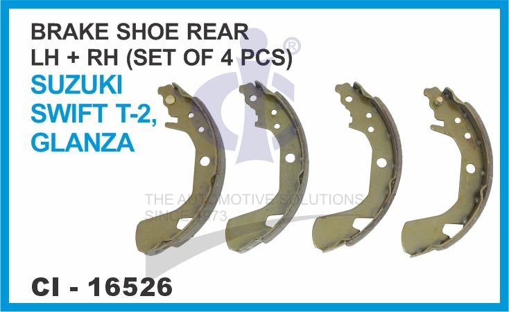 BRAKE SHOE SWIFT N/M T-2, GLANZA REAR 4 PCS