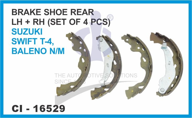 BRAKE SHOE SWIFT T-4, BALENO N/M REAR 4PCS