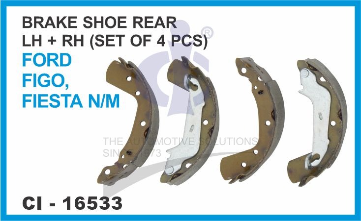 BRAKE SHOE FIGO/FIESTA N/M REAR 4 PCS