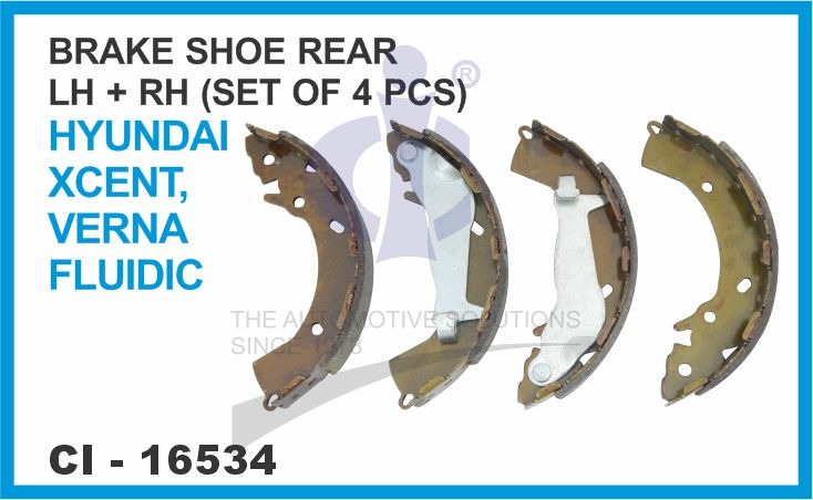 BRAKE SHOE FLUIDIC,XCENT REAR 4 PCS