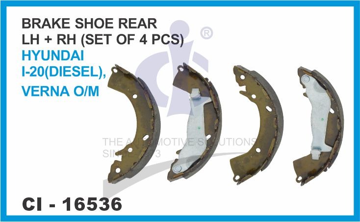 BRAKE SHOE I-20 (DIESEL(, VERNA O/M REAR 4 PCS