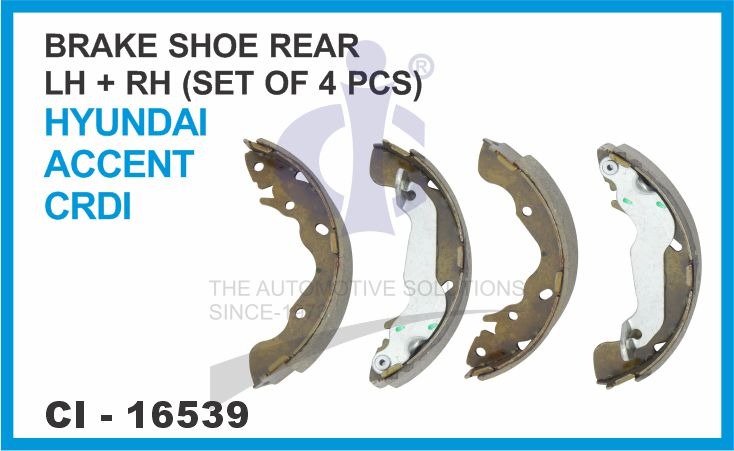 BRAKE SHOE ACCENT CRDI REAR 4 PCS)