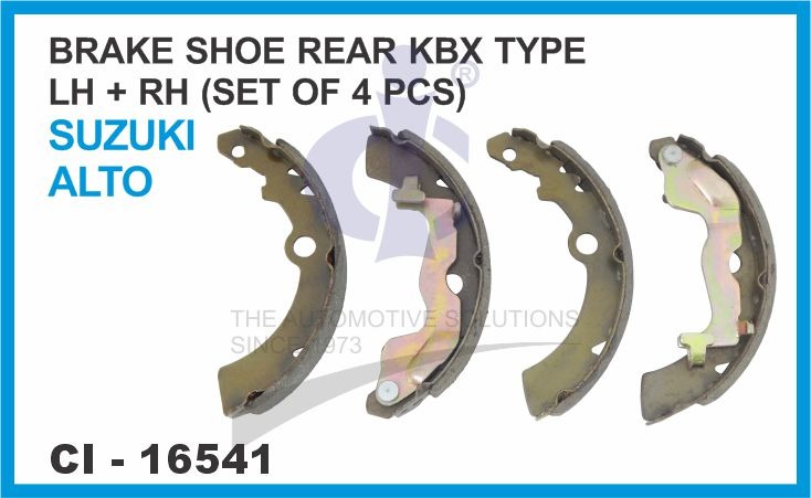 BRAKE SHOE ALTO (KBX TYPE) REAR 4 PCS