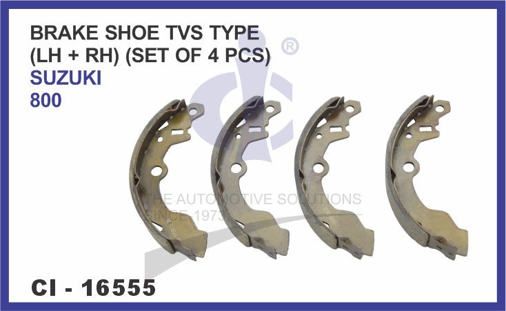 BRAKE SHOE TVS TYPE  MARUTI SUZUKI 800