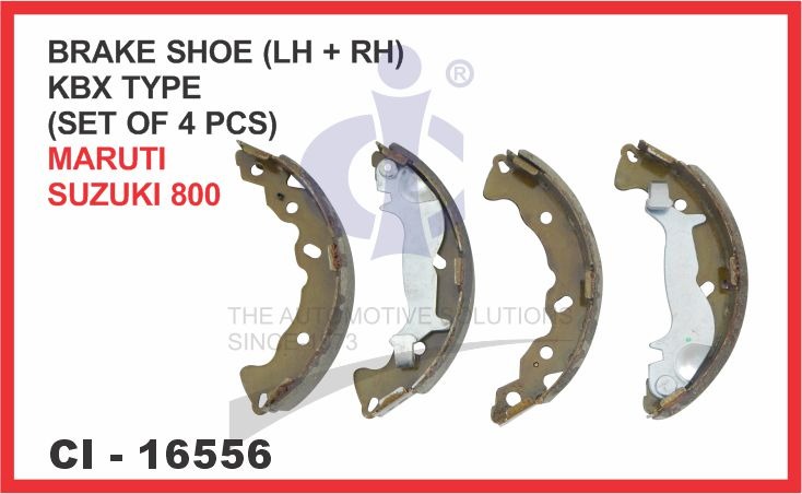 BRAKE SHOE MARUTI 800 KBX TYPE (SET OF 4) L/R