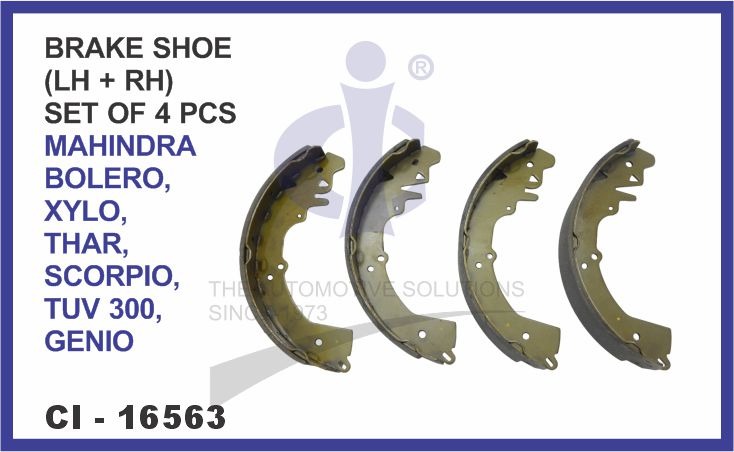 BRAKE SHOE BOLERO,XYLO,THAR,SCORPIO,TUV 300,GENIO REAR L/R