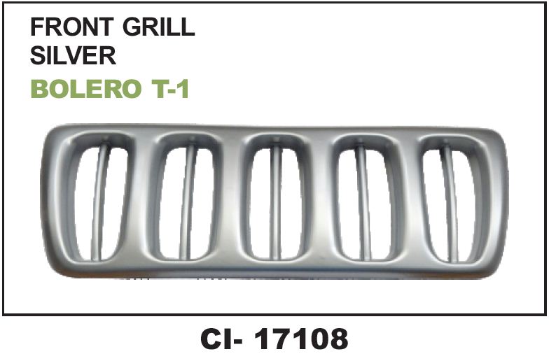 FRONT GRILL BOLERO T-1 SILVER