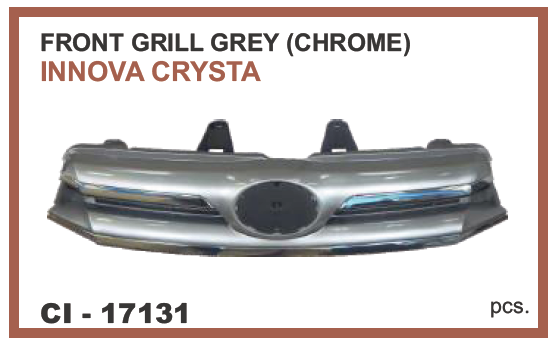 FRONT GRILL CRYSTA GREY CHROME