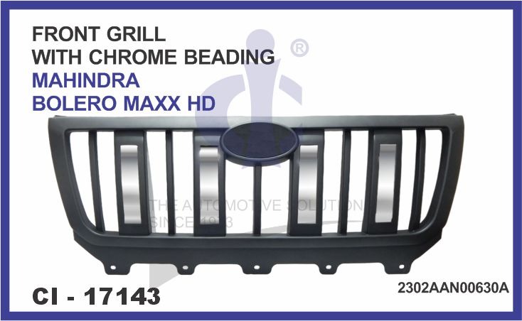 FRONT GRILL WITH CHROME BEADING MAHINDRA BOLERO MAXX CITY HD