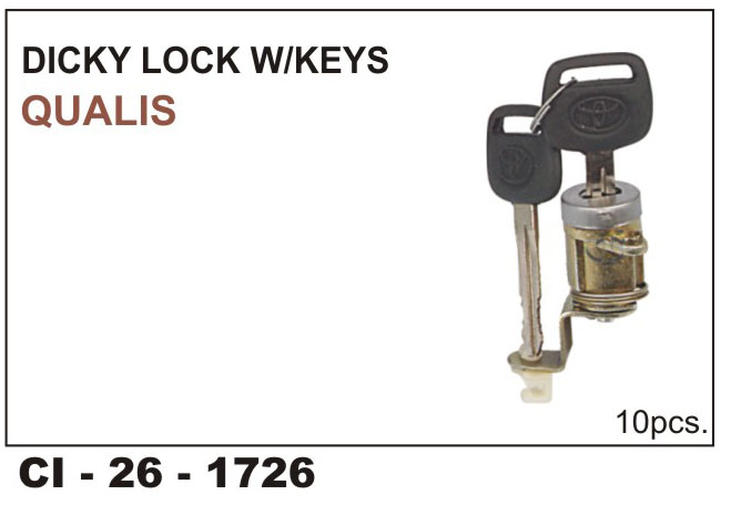 DICKY LOCK W/KEY QUALIS