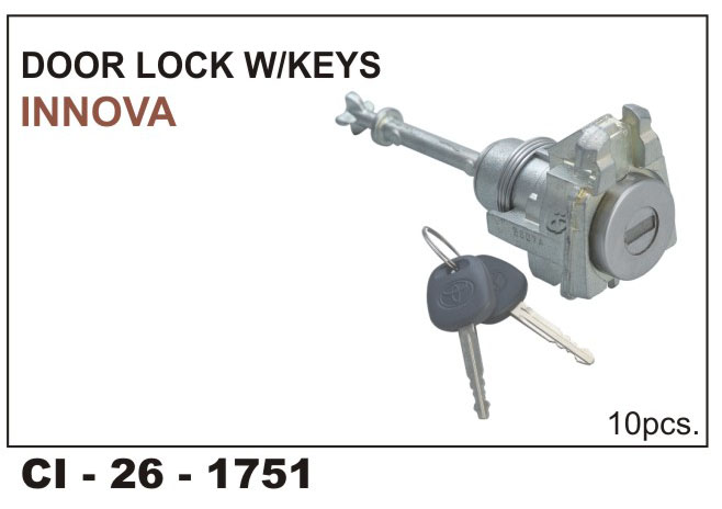 DOOR LOCK W/KEY INNOVA (L)
