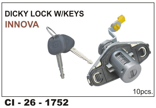DICKEY LOCK W/KEYS INNOVA.