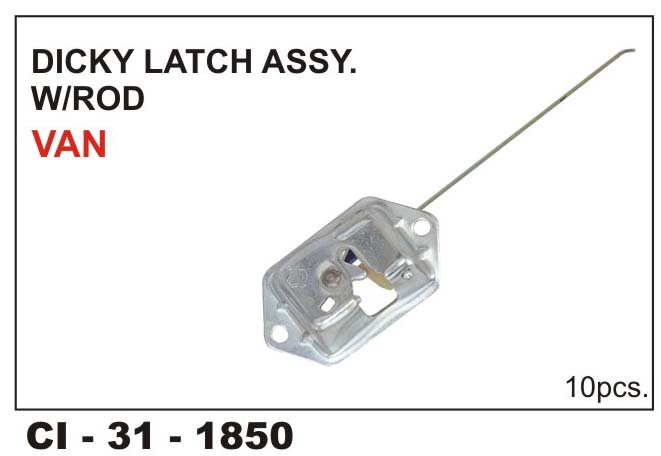 DICKY LOCK ASSY W/ROD VAN