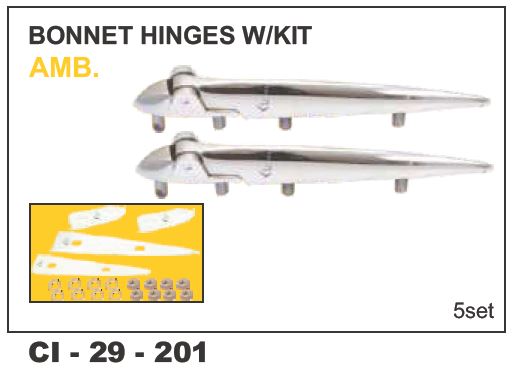 BONNET HINGES AMB. (L)