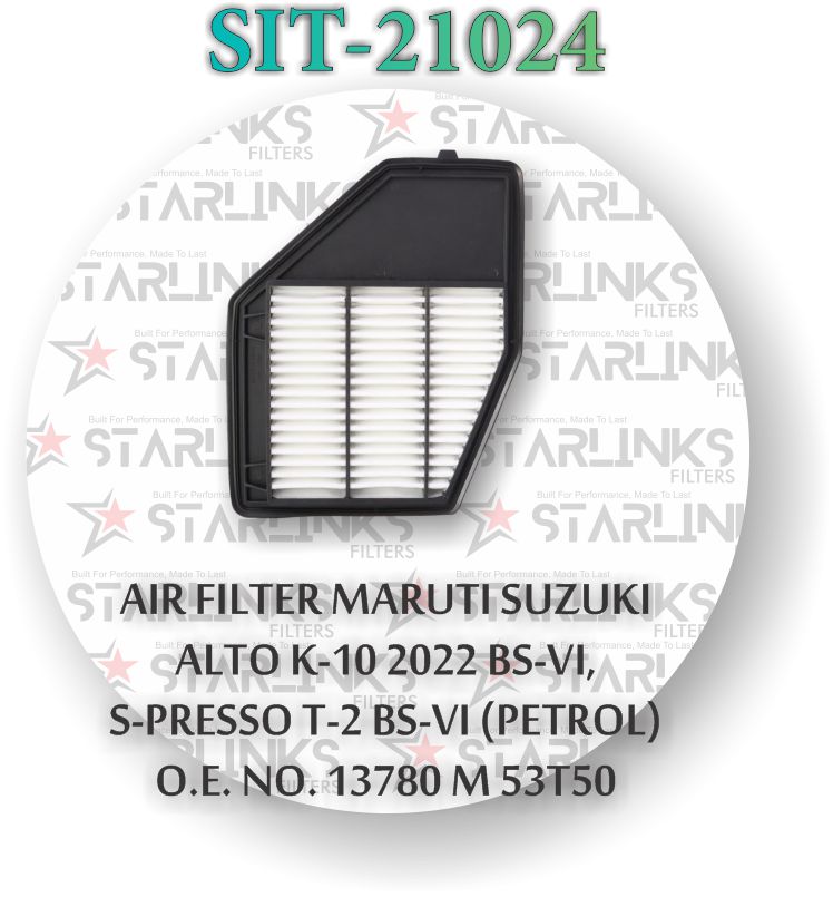 AIR FILTER SUZUKI ALTO K-10 2022 BS-VI , S-PRESSO T-2 BS-VI (PETROL)