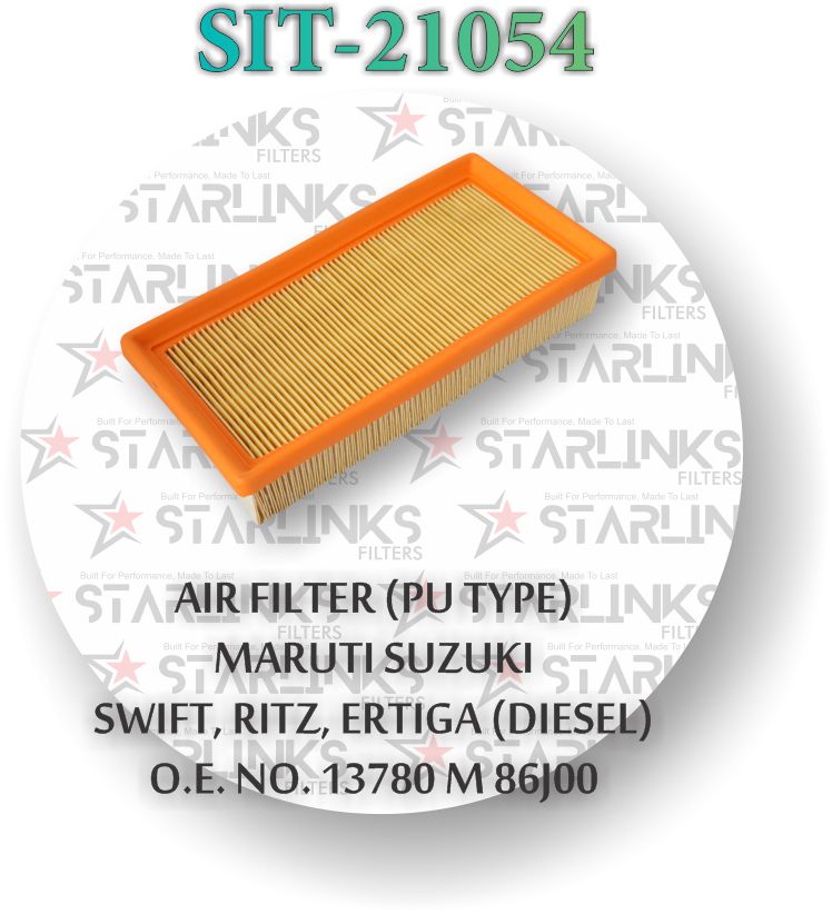 AIR FILTER SUITABLE FOR PU TYPE MARUTI SUZUKI SWIFT, RITZ, ERTIGA (DIESEL)