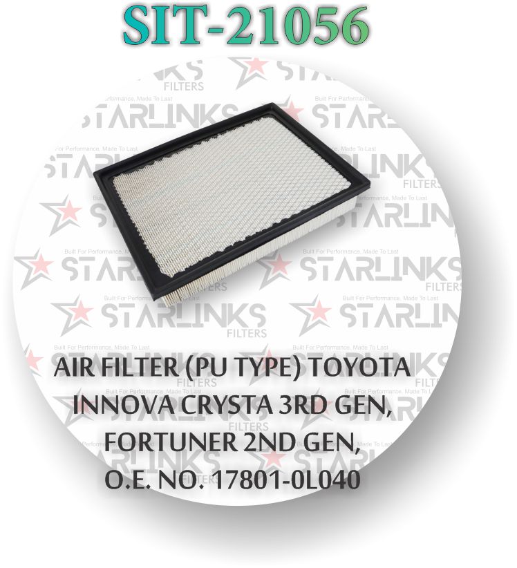 AIR FILTER TOYOTA INNOVA CRYSTA HILUX