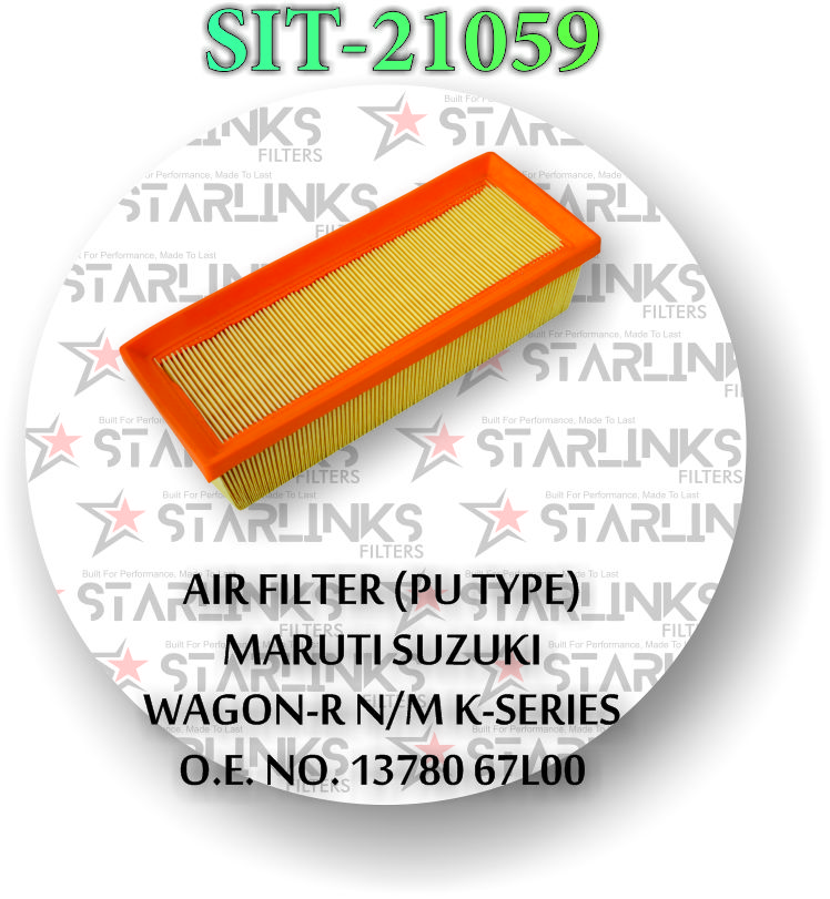 AIR FILTER PU TYPE MARUTI WAGON-R N/M K SERIES