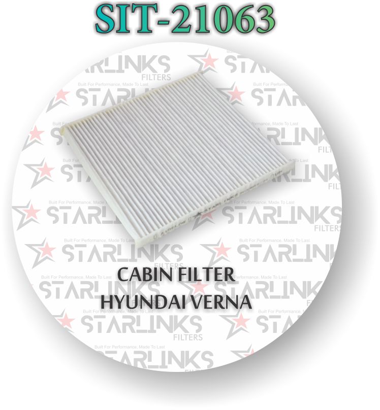 CABIN FILTER SUITABLE FOR HYUNDAI VERNA