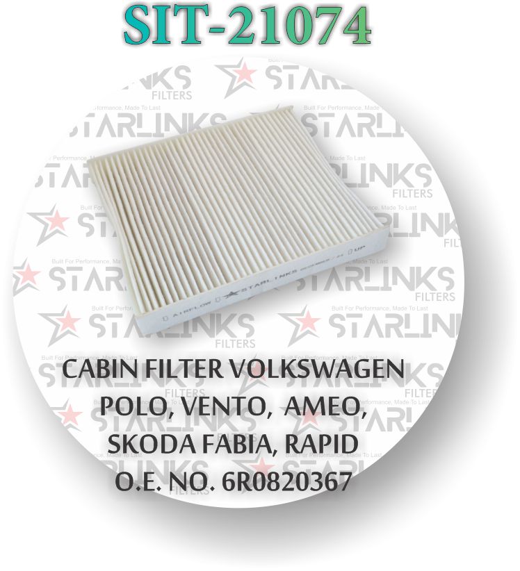 CABIN FILTER SUITABLE FOR VOLKSWAGEN POLO
